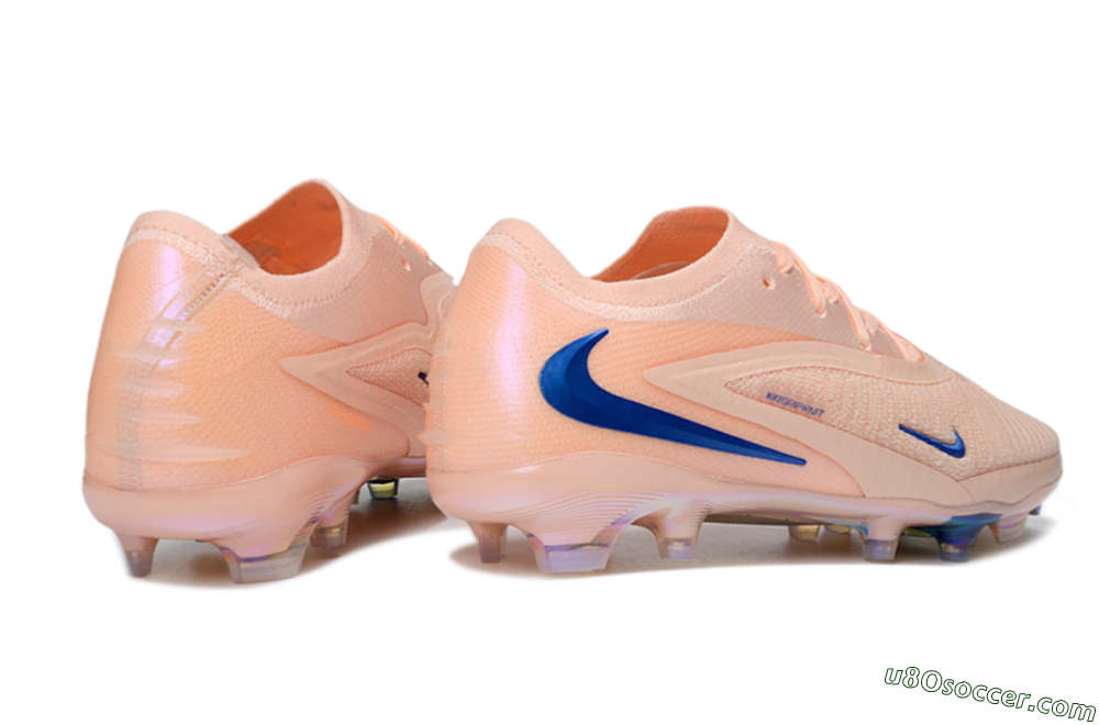 Nike Phantom 6 Elite Low FG Firm Ground Soccer Cleats - Peach/Ocean Blue/Sunset Pink 6