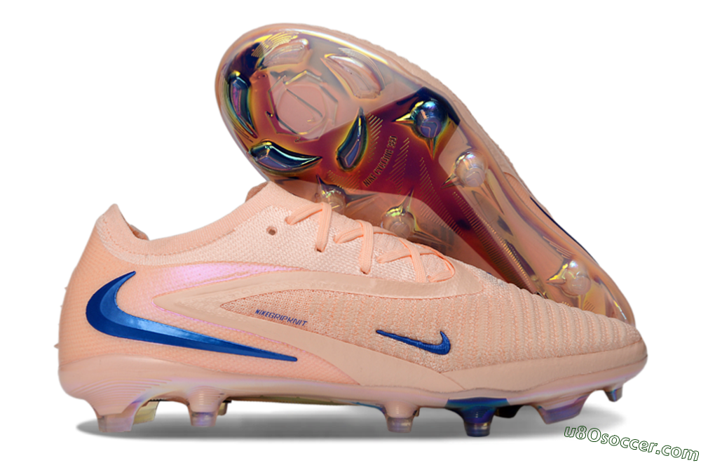 Nike Phantom 6 Elite Low FG Firm Ground Soccer Cleats - Peach/Ocean Blue/Sunset Pink 1