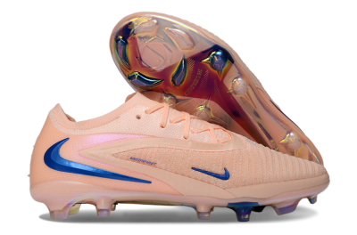 Nike Phantom 6 Elite Low FG Firm Ground Soccer Cleats - Peach/Ocean Blue/Sunset Pink