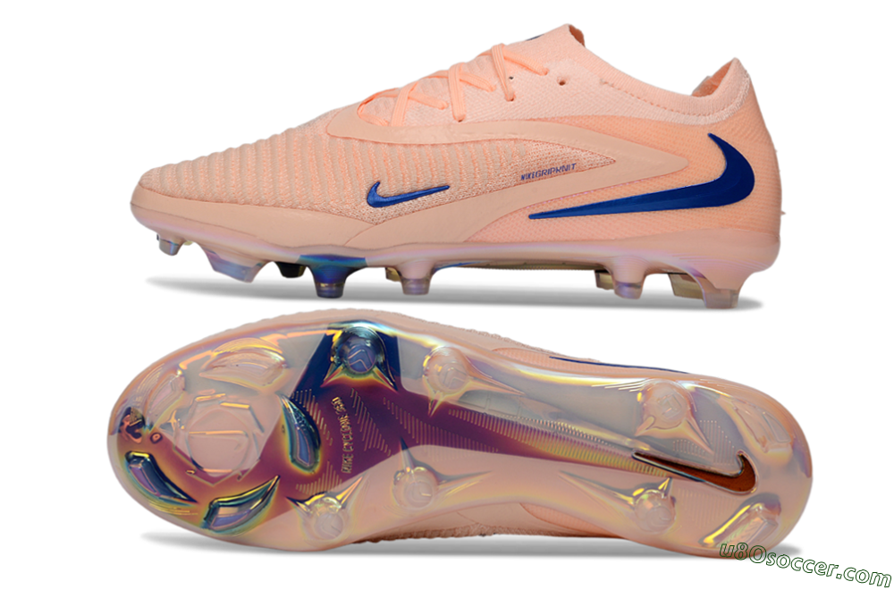 Nike Phantom 6 Elite Low FG Firm Ground Soccer Cleats - Peach/Ocean Blue/Sunset Pink 0