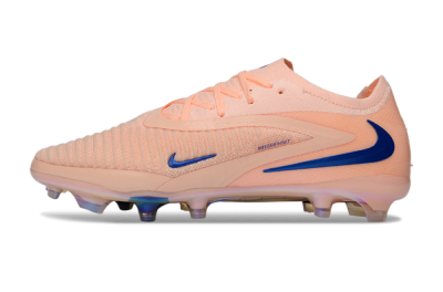 Nike Phantom 6 Elite Low FG Firm Ground Soccer Cleats - Peach/Ocean Blue/Sunset Pink