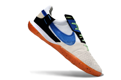 Nike Street Gato IC Indoor & Futsal Soccer Shoes - Blue/Orange Blast/Clay Beige