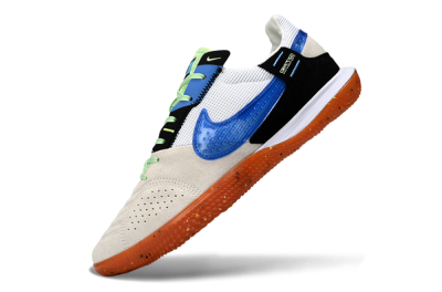 Nike Street Gato IC Indoor & Futsal Soccer Shoes - Blue/Orange Blast/Clay Beige