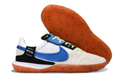 Nike Street Gato IC Indoor & Futsal Soccer Shoes - Blue/Orange Blast/Clay Beige
