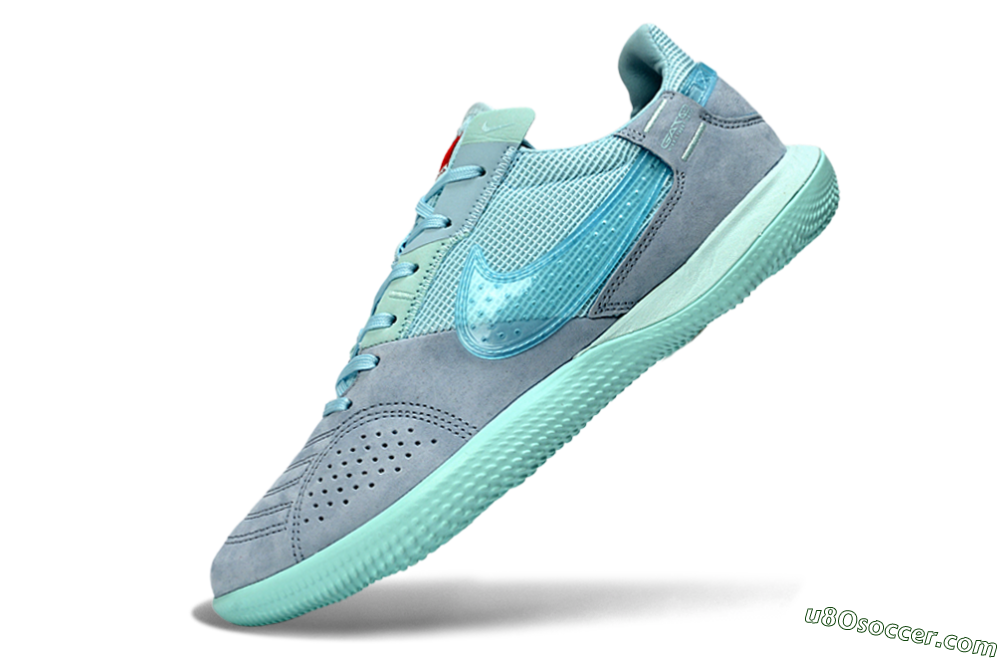 Nike Street Gato IC Indoor & Futsal Soccer Shoes - Blue/Light Blue/Soft Grey 5