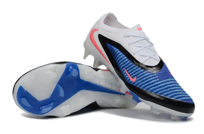 Nike Phantom 6 Elite Low FG Firm Ground Soccer Cleats - Blue/Electric Blue/Neon Pink