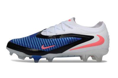 Nike Phantom 6 Elite Low FG Firm Ground Soccer Cleats - Blue/Electric Blue/Neon Pink