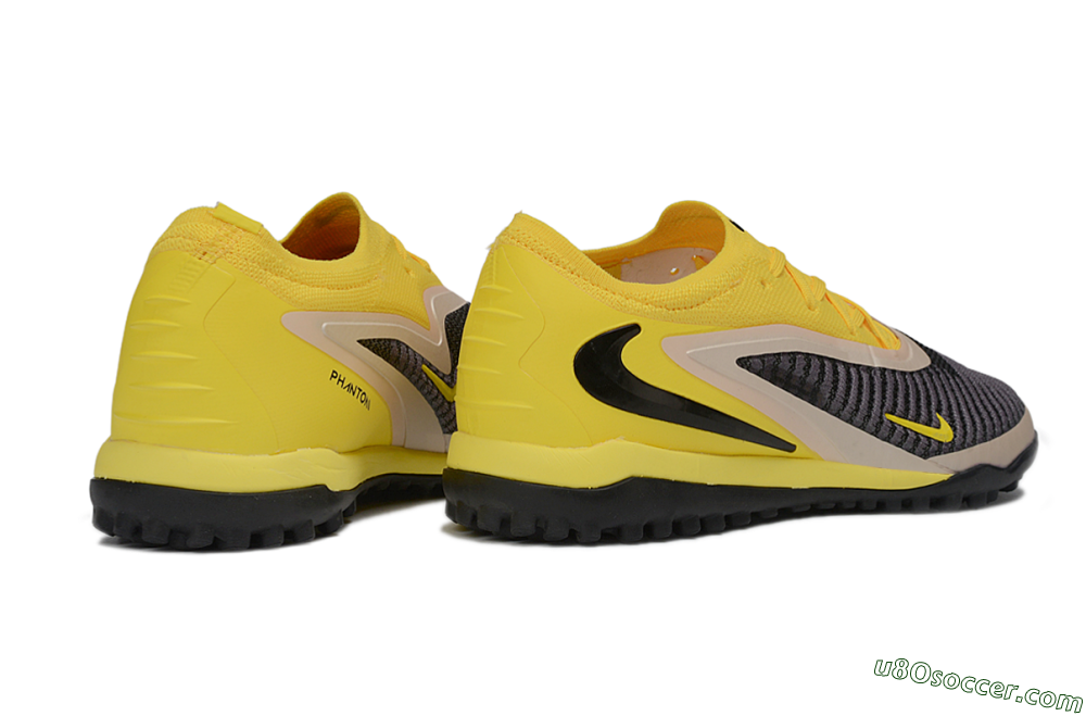 Nike Phantom 6 Elite Low TF Artificial Turf Soccer Shoes - Yellow/Electric Yellow/Charcoal Gray 6