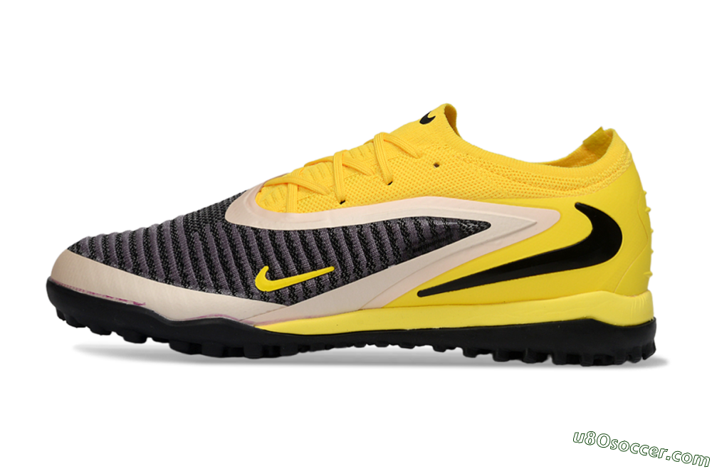 Nike Phantom 6 Elite Low TF Artificial Turf Soccer Shoes - Yellow/Electric Yellow/Charcoal Gray 2