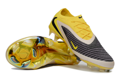 Nike Phantom 6 Elite Low FG Firm Ground Soccer Cleats - Yellow/Electric Yellow/Graphite Gray