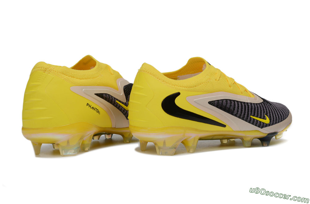 Nike Phantom 6 Elite Low FG Firm Ground Soccer Cleats - Yellow/Electric Yellow/Graphite Gray 6