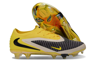 Nike Phantom 6 Elite Low FG Firm Ground Soccer Cleats - Yellow/Electric Yellow/Graphite Gray