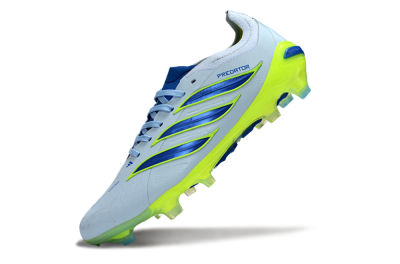 Adidas Predator 26 Elite FG Firm Ground Soccer Cleats - Blue/Electric Lime/Azure