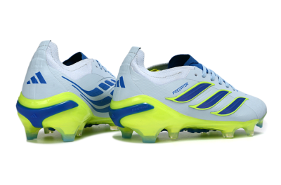 Adidas Predator 26 Elite FG Firm Ground Soccer Cleats - Blue/Electric Lime/Azure