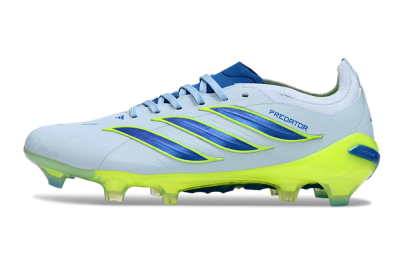 Adidas Predator 26 Elite FG Firm Ground Soccer Cleats - Blue/Electric Lime/Azure