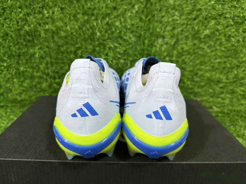 Adidas Predator 26 Elite FG Firm Ground Soccer Cleats - Blue/Electric Lime/Azure