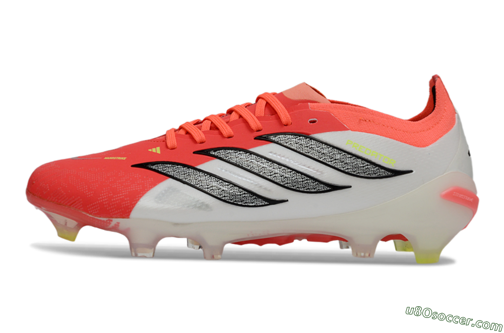 Adidas Predator 26 Elite FG Firm Ground Soccer Cleats - Red/Bright Red/White Fusion 2