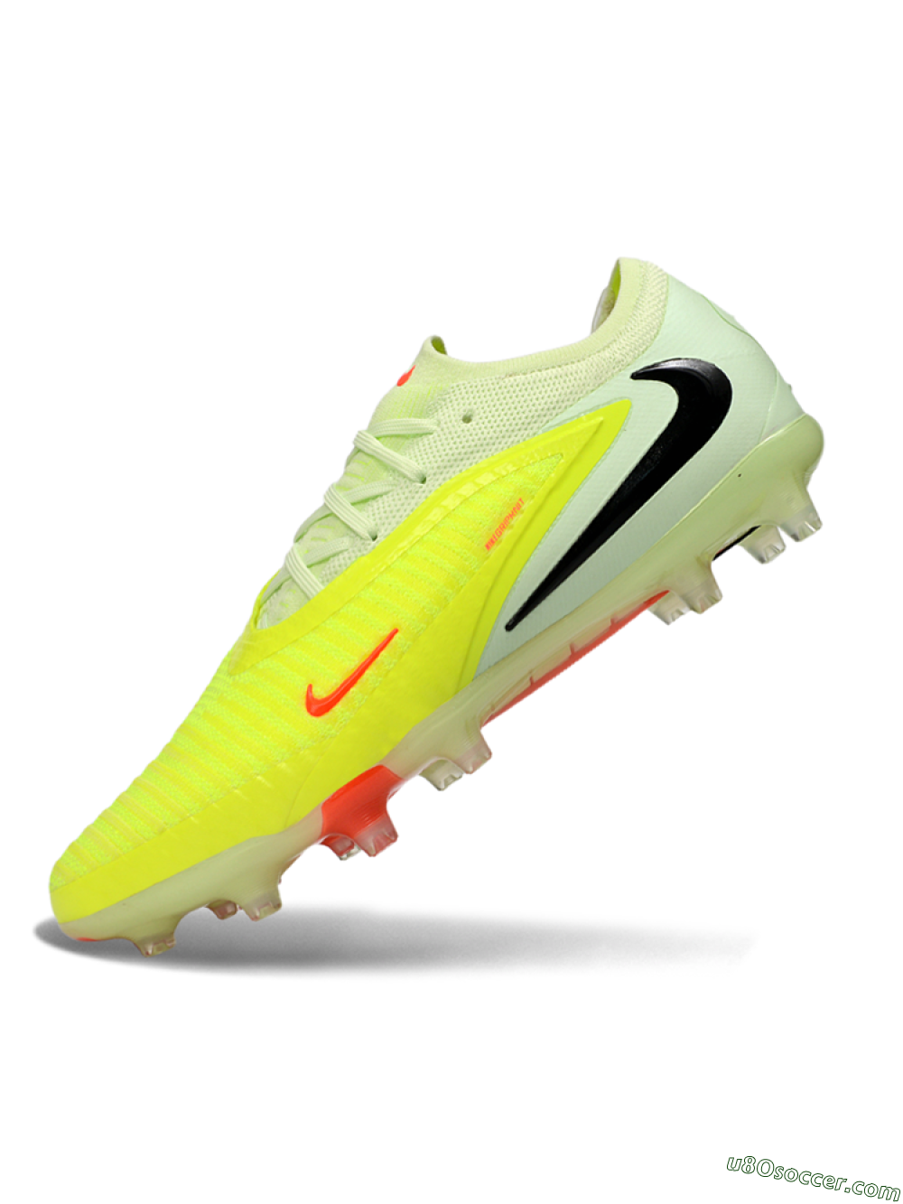 Nike Phantom 6 Elite Low FG Firm Ground Soccer Cleats - Yellow/Neon Yellow/Coral Orange 5