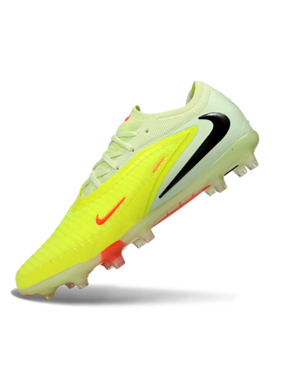 Nike Phantom 6 Elite Low FG Firm Ground Soccer Cleats - Yellow/Neon Yellow/Coral Orange