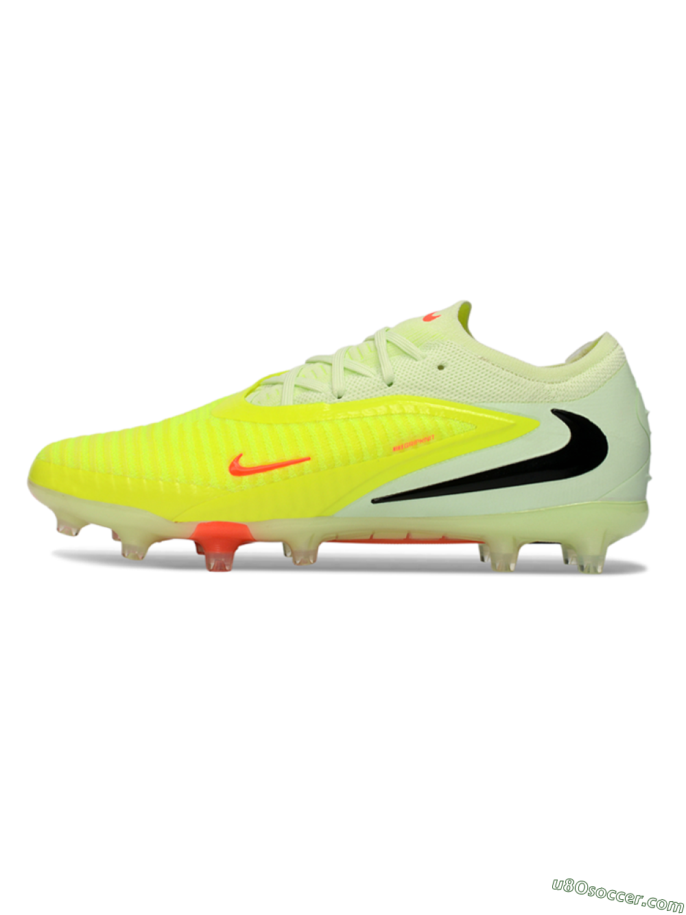 Nike Phantom 6 Elite Low FG Firm Ground Soccer Cleats - Yellow/Neon Yellow/Coral Orange 2