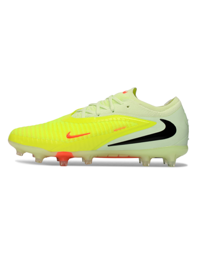 Nike Phantom 6 Elite Low FG Firm Ground Soccer Cleats - Yellow/Neon Yellow/Coral Orange