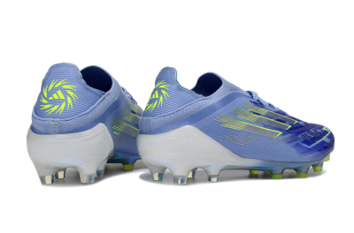 Adidas F50 Elite FG Firm Ground Soccer Cleats - Blue/Electric Green/Silver