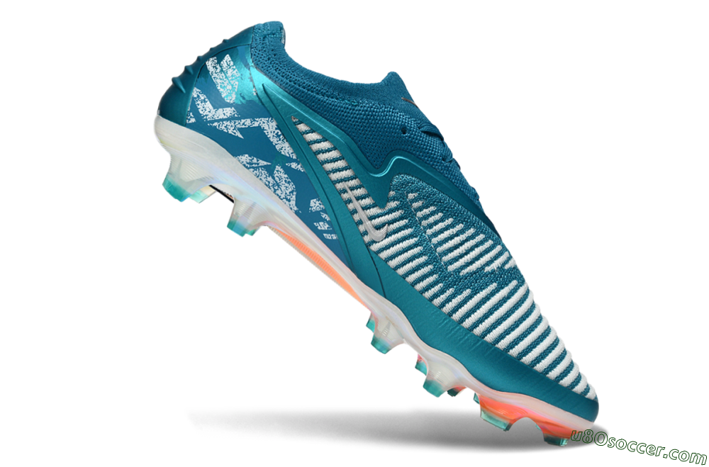 Nike Phantom 6 Elite Low FG Firm Ground Soccer Cleats - Teal/Ocean Blue/White 4