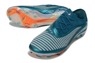 Nike Phantom 6 Elite Low FG Firm Ground Soccer Cleats - Teal/Ocean Blue/White