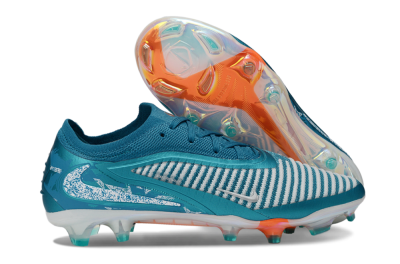 Nike Phantom 6 Elite Low FG Firm Ground Soccer Cleats - Teal/Ocean Blue/White