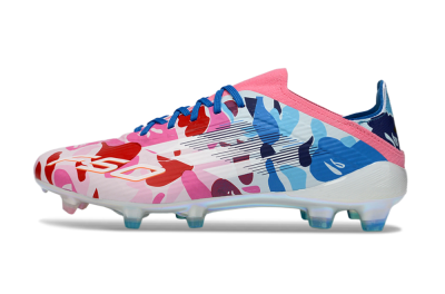 Adidas F50 Elite FG Firm Ground Soccer Cleats - Pink/Blue Camo/Pink Splash