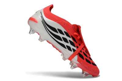 Adidas Predator 26 Elite Fold-Over Tongue SG Soft Ground Soccer Cleats - Red/Bright Red/Black
