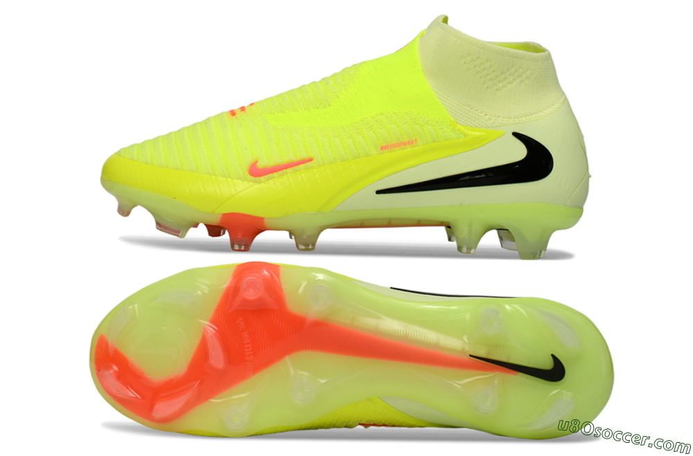 Nike Phantom 6 Elite Low FG Firm Ground Soccer Cleats - Yellow/Neon Yellow/Black 0