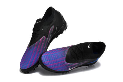 Nike Phantom 6 Elite Low TF Artificial Turf Soccer Shoes - Black/Royal Blue/Magenta