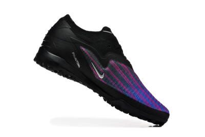 Nike Phantom 6 Elite Low TF Artificial Turf Soccer Shoes - Black/Royal Blue/Magenta