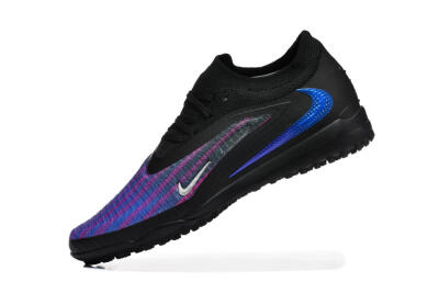 Nike Phantom 6 Elite Low TF Artificial Turf Soccer Shoes - Black/Royal Blue/Magenta