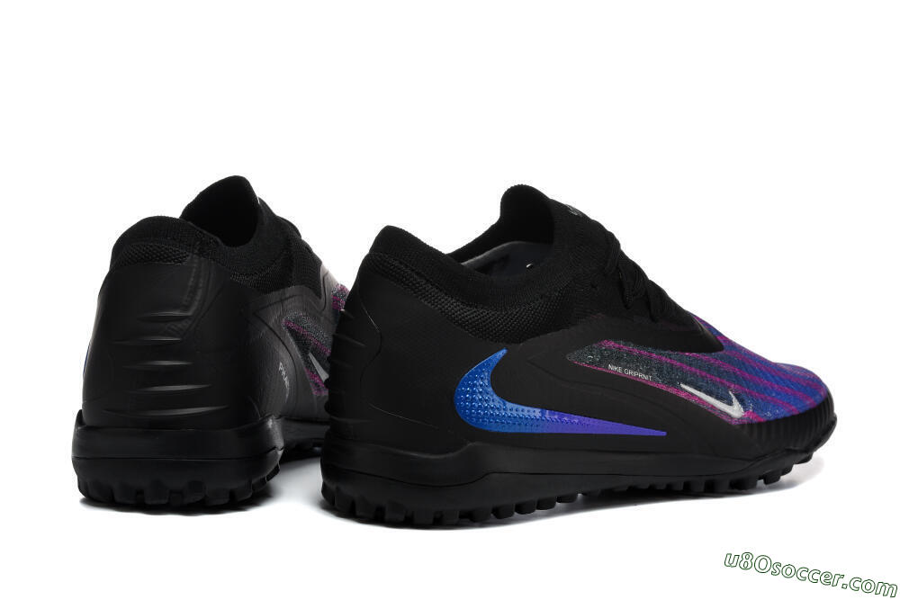 Nike Phantom 6 Elite Low TF Artificial Turf Soccer Shoes - Black/Royal Blue/Magenta 9