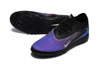 Nike Phantom 6 Elite Low TF Artificial Turf Soccer Shoes - Black/Royal Blue/Magenta