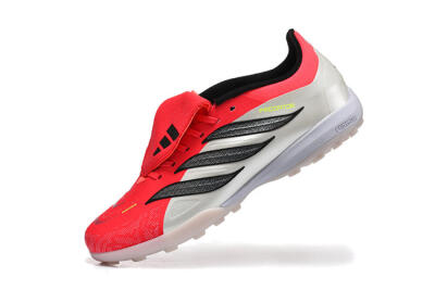 Adidas Predator 26 Elite Fold-Over Tongue TF Artificial Turf Soccer Shoes - Red/Electric Red/Black
