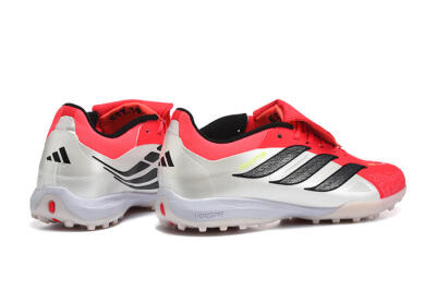 Adidas Predator 26 Elite Fold-Over Tongue TF Artificial Turf Soccer Shoes - Red/Electric Red/Black