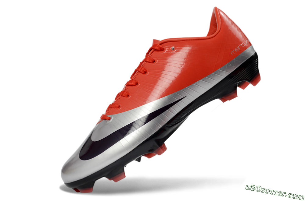 Nike Air Zoom Mercurial Vapor Superfly 1 CR7 2026 World Cup FG Firm Ground Soccer Cleats - Orange/Dynamic Sunset/Metallic Silver 5