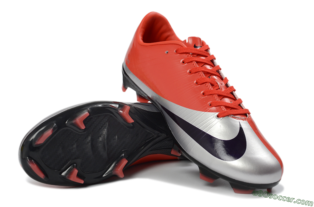 Nike Air Zoom Mercurial Vapor Superfly 1 CR7 2026 World Cup FG Firm Ground Soccer Cleats - Orange/Dynamic Sunset/Metallic Silver 3