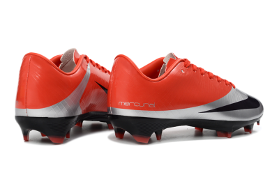 Nike Air Zoom Mercurial Vapor Superfly 1 CR7 2026 World Cup FG Firm Ground Soccer Cleats - Orange/Dynamic Sunset/Metallic Silver