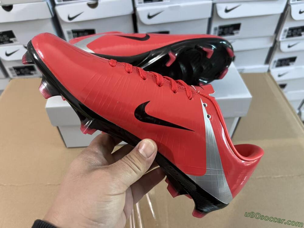 Nike Air Zoom Mercurial Vapor Superfly 1 CR7 2026 World Cup FG Firm Ground Soccer Cleats - Orange/Dynamic Sunset/Metallic Silver