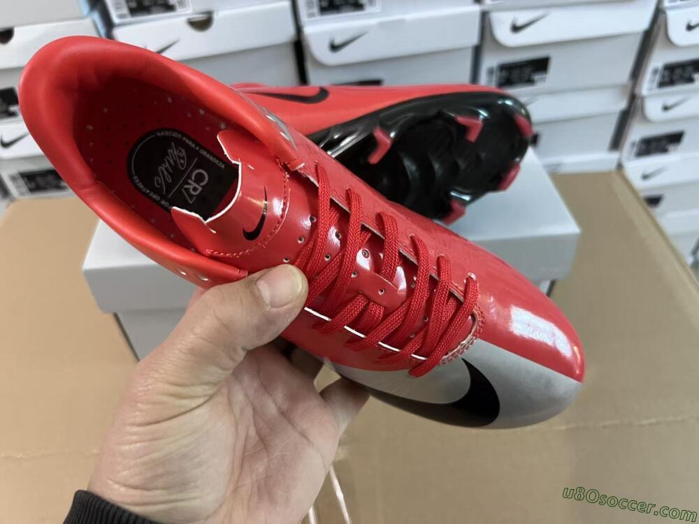 Nike Air Zoom Mercurial Vapor Superfly 1 CR7 2026 World Cup FG Firm Ground Soccer Cleats - Orange/Dynamic Sunset/Metallic Silver