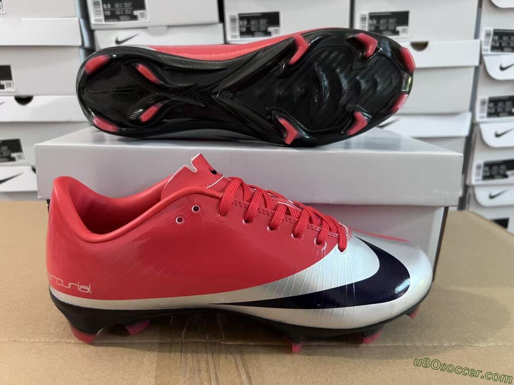 Nike Air Zoom Mercurial Vapor Superfly 1 CR7 2026 World Cup FG Firm Ground Soccer Cleats - Orange/Dynamic Sunset/Metallic Silver