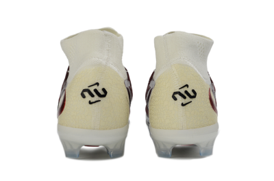 Nike Phantom 6 Elite High FG Firm Ground Soccer Cleats - Red/Crimson Fusion/Soft Cream