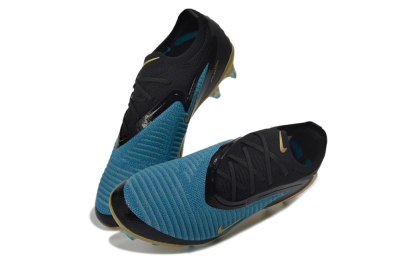 Nike Phantom 6 Elite Low FG Firm Ground Soccer Cleats - Blue/Electric Blue/Gold