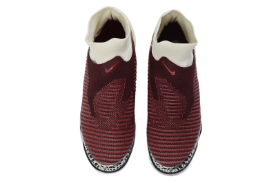 Nike Phantom 6 Elite High TF Artificial Turf Soccer Shoes - Maroon/Sand/Crimson