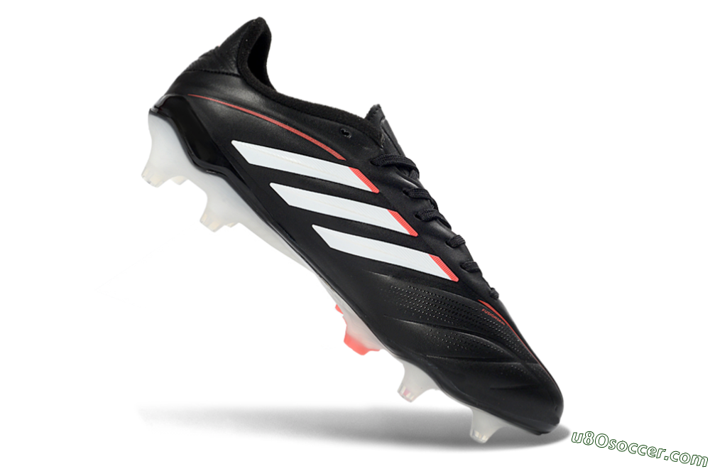 Adidas Copa Pure 3 FG Firm Ground Soccer Cleats - Black/Vibrant Red/Frosted White 4