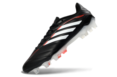Adidas Copa Pure 3 FG Firm Ground Soccer Cleats - Black/Vibrant Red/Frosted White